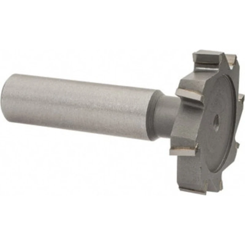 Made in USA ANSI 811 (Old Std # 22) 1-3/8 Cut Diam, 1/4 Cut Width, 1/2 Shank, Staggered-Tooth Woodruff Keyseat Cutter...